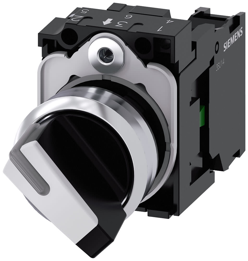 SIEMENS - SIE3SU11502BF601BA0 SEL. (LUM) LEVA BIANCO PERM. 2 POS. 1NA