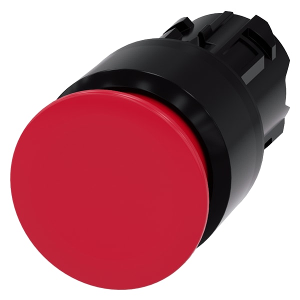 SIEMENS SIE3SU10001AA200AA0 PULS. FUNGO ROSSO SBLOCCO TRAZIONE 30MM