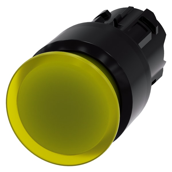 SIEMENS SIE3SU10011AA300AA0 PULS.LUM.FUNGO GIALLO SBLOC. TRAZ. 30MM