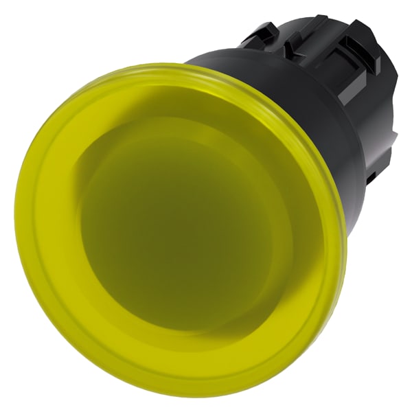 SIEMENS SIE3SU10011BA300AA0 PULS.LUM.FUNGO GIALLO SBLOC.TRAZ. 40MM