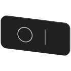 SIEMENS - SIE3SU19000AC160QG0 TARGH.ADES. NERA 12,5X27MM SIMB O I