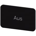 SIEMENS - SIE3SU19000AD160AC0 Targhetta identificativa 17,5 x 27 mm, colore nero, iscrizione: Aus