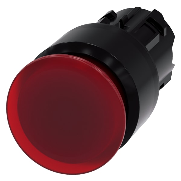 SIEMENS SIE3SU10011AA200AA0 PULS.LUM.FUNGO ROSSO SBLOC. TRAZ. 30MM