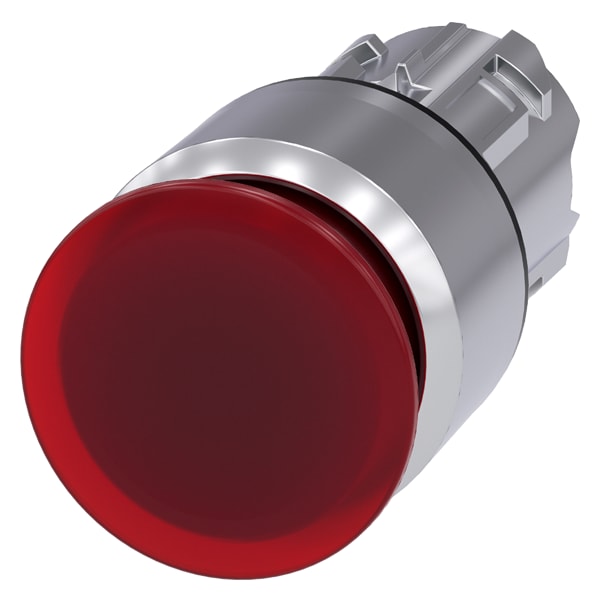 SIEMENS SIE3SU10511AA200AA0 PULS.LUM.FUNGO ROSSO SBLOC. TRAZ. 30MM