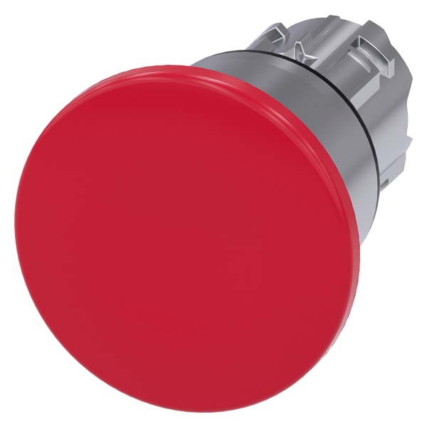 SIEMENS SIE3SU10501BA200AA0 PULS. FUNGO ROSSO SBLOCCO TRAZIONE 40MM