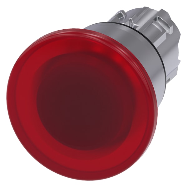 SIEMENS SIE3SU10511BA200AA0 PULS.LUM.FUNGO ROSSO SBLOC. TRAZ. 40MM