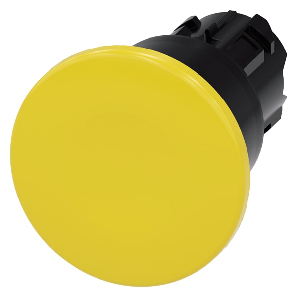 SIEMENS SIE3SU10001BA300AA0 PULS.FUNGO GIALLO SBLOC TRAZ.40MM PLAST.