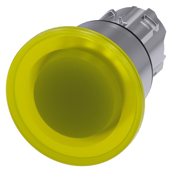 SIEMENS SIE3SU10511BA300AA0 PULS.LUM.FUNGO GIALLO SBLOC.TRAZ. 40MM