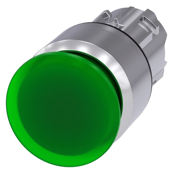 SIEMENS SIE3SU10511AA400AA0 PULS.LUM.FUNGO VERDE SBLOC. TRAZ. 30MM