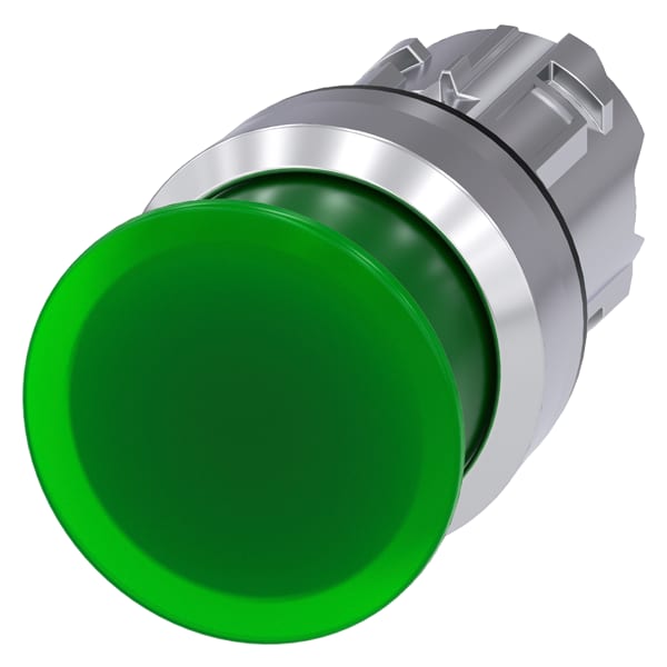 SIEMENS SIE3SU10511AD400AA0 PULS.LUM.FUNGO VERDE 30MM