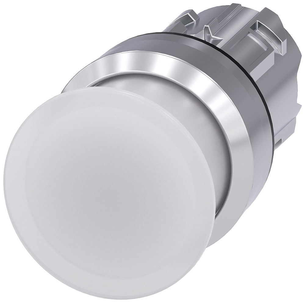 SIEMENS - SIE3SU10511AD600AA0 PULS. LUMINOSO FUNGO BIANCO 30MM