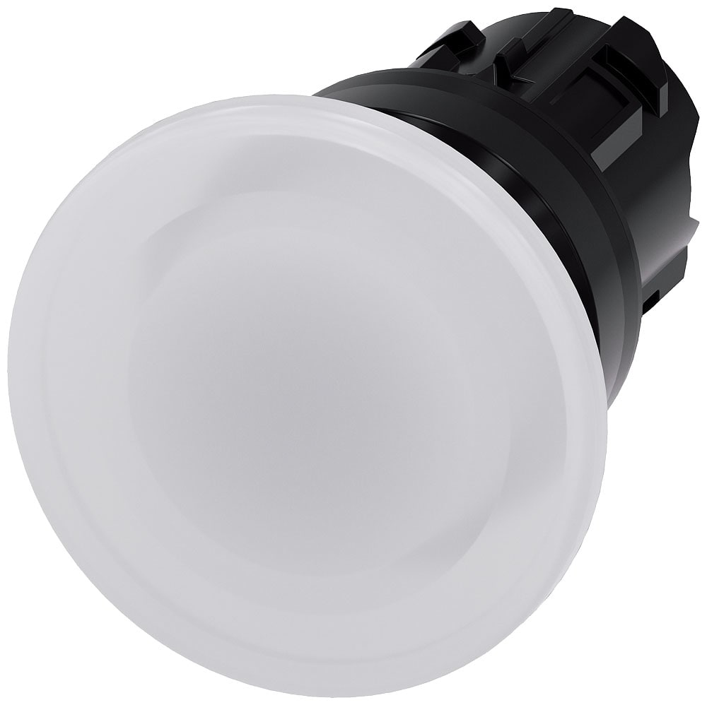 SIEMENS - SIE3SU10011BD600AA0 PULS. LUMINOSO FUNGO BIANCO 40MM