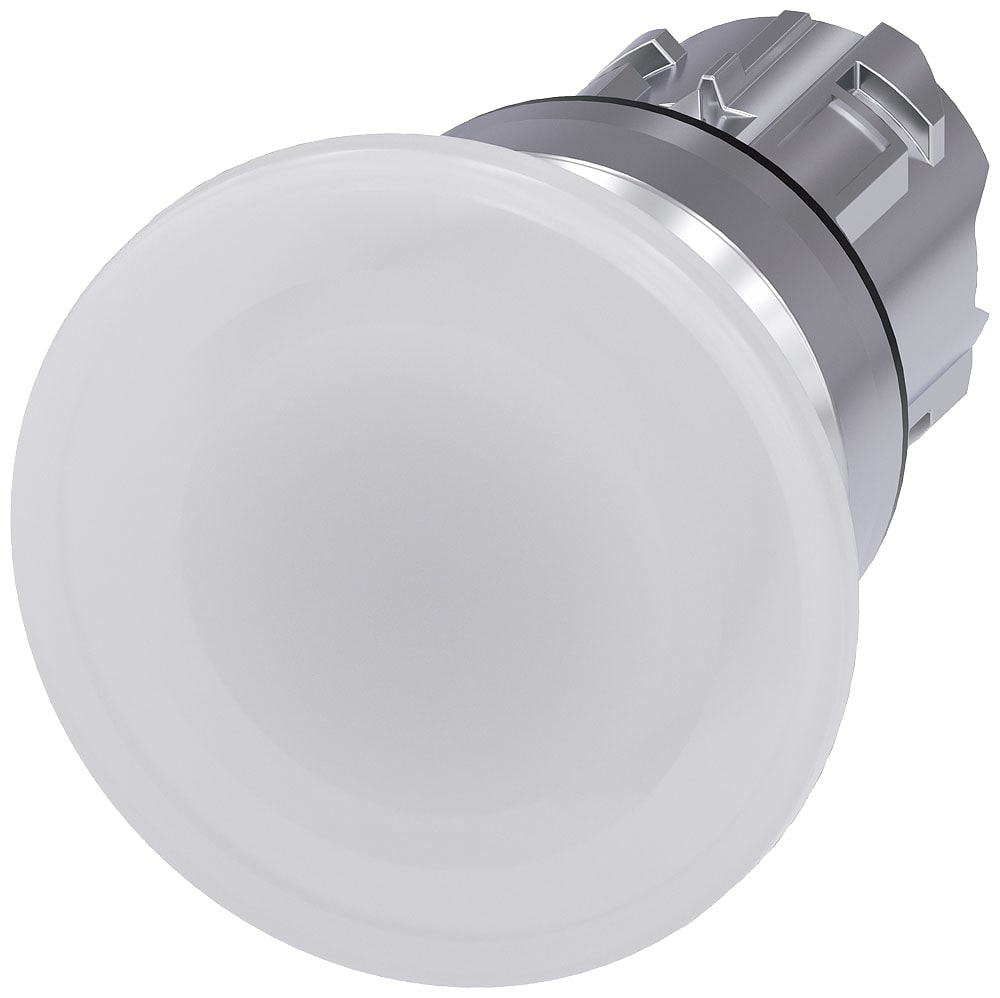 SIEMENS - SIE3SU10511BD600AA0 PULS. LUMINOSO FUNGO BIANCO 40MM