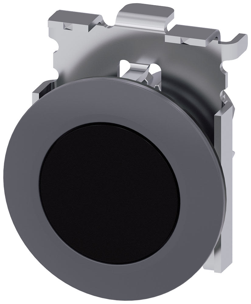 SIEMENS - SIE3SU10600JB100AA0 PULS. PIATTO NERO 30MM