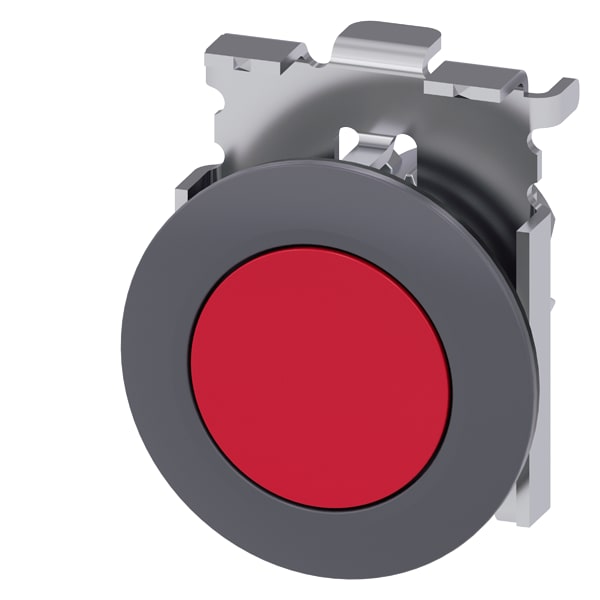 SIEMENS SIE3SU10600JB200AA0 PULS. PIATTO ROSSO 30MM