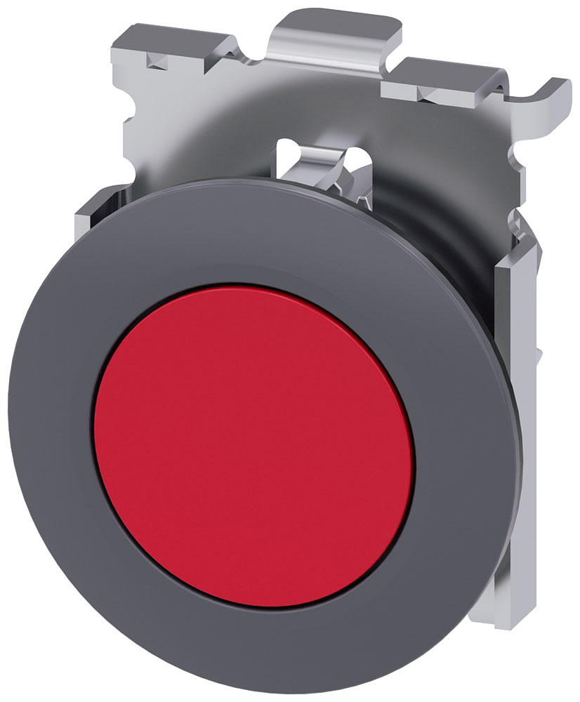 SIEMENS - SIE3SU10600JB200AA0 PULS. PIATTO ROSSO 30MM