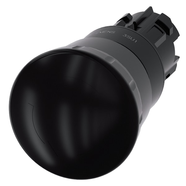 SIEMENS SIE3SU10001HB100AA0 PULS. FUNGO NERO ROTAZIONE 40MM