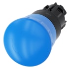 SIEMENS - SIE3SU10001HB500AA0 PULS. FUNGO BLU ROTAZIONE 40MM