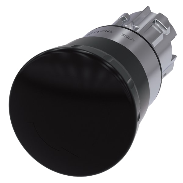 SIEMENS SIE3SU10501HB100AA0 PULS. FUNGO NERO ROTAZIONE 40MM