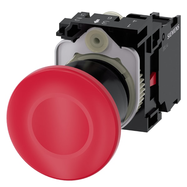 SIEMENS SIE3SU11001BA201CA0 PULS.FUNGO ROSSO TRAZ 40MM 1NC