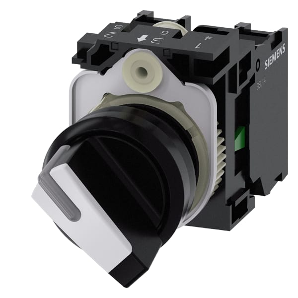 SIEMENS SIE3SU11002BF601MA0 SEL.LUM.LEVA BIANC MANT.2POS.1NA,1NC