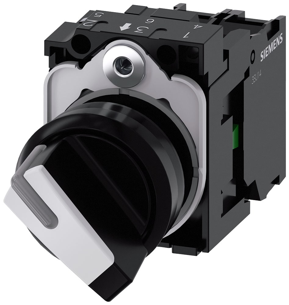 SIEMENS - SIE3SU11032BF601BA0 SEL.LUM LEVA NER PERM.LED 110V 2 POS.1NA