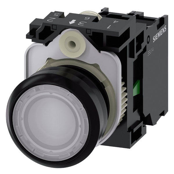 SIEMENS SIE3SU11020AB601BA0 PULS.LUM.PIATTO BIANCO LED 24V UC 1NA