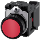 SIEMENS - SIE3SU11000AB203CA0 Pulsante, 22 mm, rotondo, in plastica, colore rosso, bottone, 1NC