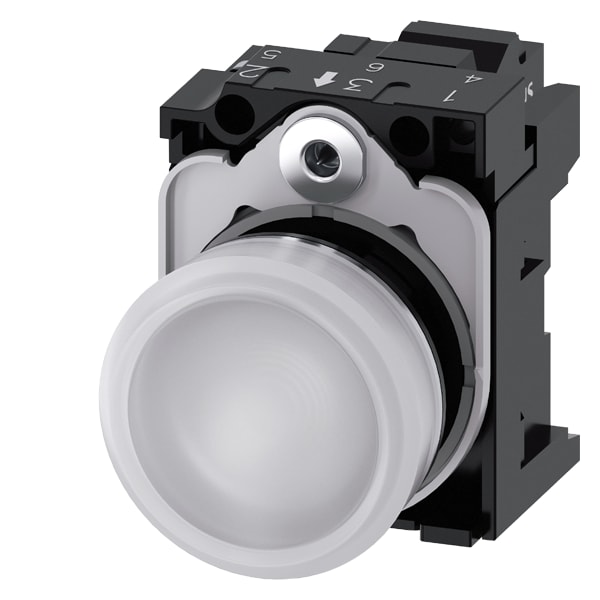 SIEMENS SIE3SU11526AA603AA0 IND.LUM.BIANCO LENTE LISC.MOLL.LED 24V D