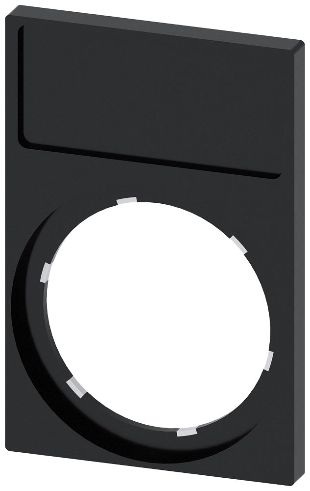 SIEMENS - SIE3SU19000AN100AA0 PORTA TARGH. 12,5X27MM SERIE QUADR. PIAT