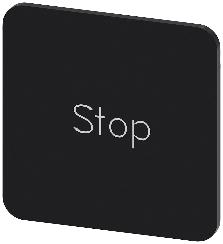 SIEMENS - SIE3SU19000AF160DS0 TARG. ADES. NERA 22X22MM SCRIT. STOP
