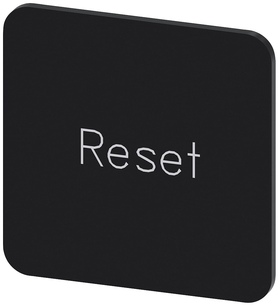 SIEMENS - SIE3SU19000AF160DU0 TARG. ADES. NERA 22X22MM SCRIT. RESET