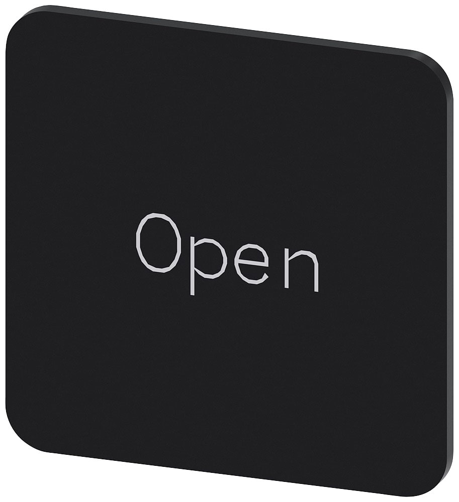 SIEMENS - SIE3SU19000AF160DW0 TARG. ADES. NERA 22X22MM SCRIT. OPEN