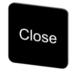 SIEMENS - SIE3SU19000AF160DX0 TARGH.ADES. NERA 22X22MM SCRIT. CLOSE