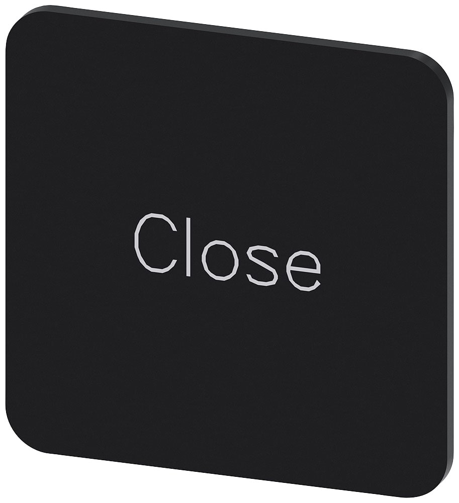 SIEMENS - SIE3SU19000AF160DX0 TARG. ADES. NERA 22X22MM SCRIT. CLOSE