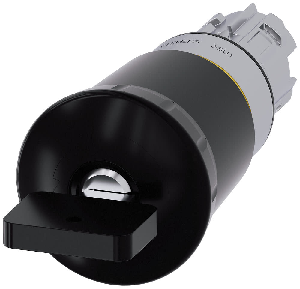SIEMENS - SIE3SU10501HU100AA0 PULS.FUNGO EMERG.NERO CHIAVE VL5 40MM