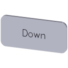 SIEMENS - SIE3SU19000AC810DM0 TARGH.ADES. ARG. 12,5X27MM SCRIT. DOWN