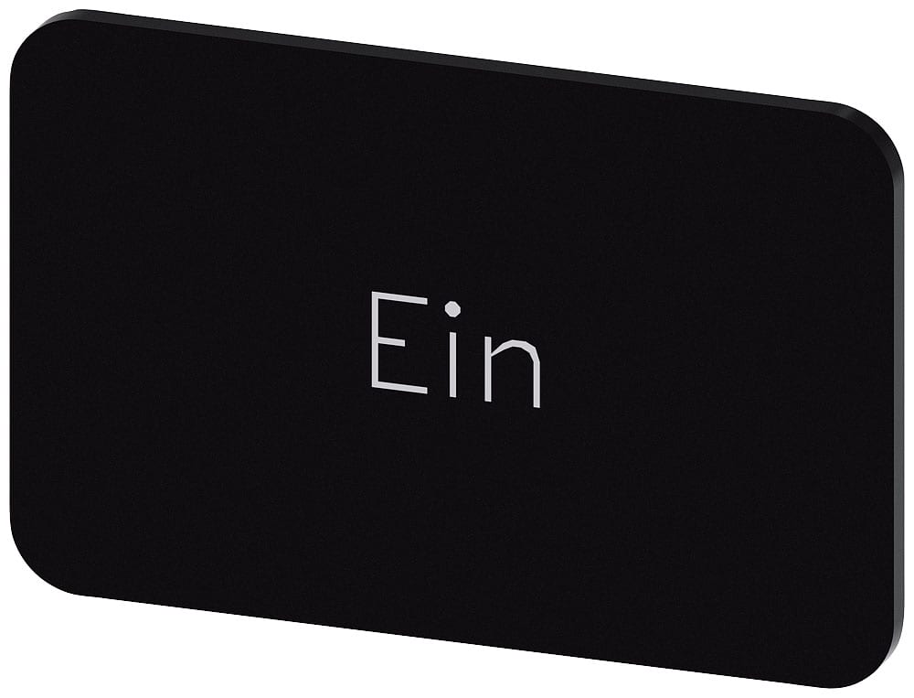 SIEMENS - SIE3SU19000AD160AB0 TARG. ADES. NERA 17,5X27MM SCRIT. EIN