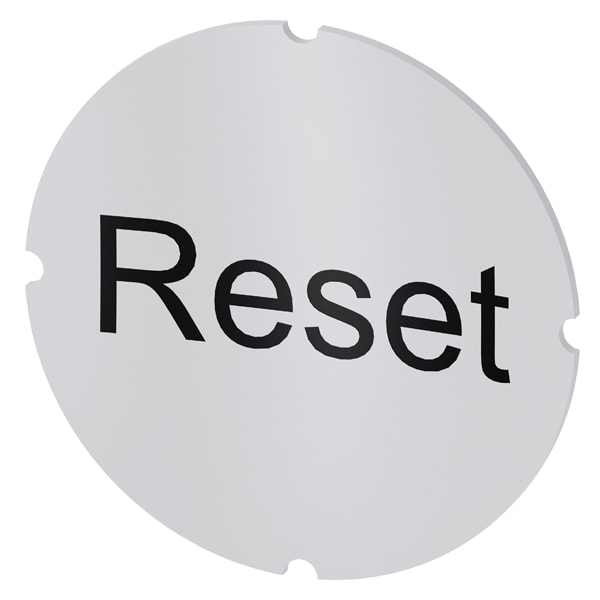 SIEMENS SIE3SU19000AB710DU0 INSERTO TRASP. X PULS. SCRITTA RESET