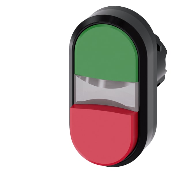 SIEMENS SIE3SU10003BB420AA0 PULS. DOPPIO PIATTO VERDE-SPORG. ROSSO