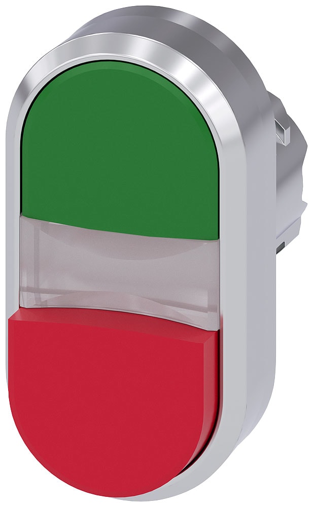 SIEMENS - SIE3SU10503BB420AA0 PULS. DOPPIO PIATTO VERDE-SPORG. ROSSO