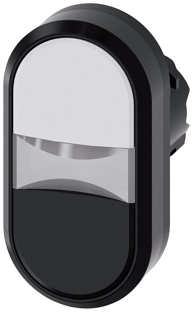 SIEMENS - SIE3SU10013AB610AA0 PULS. LUM. DOPPIO PIATTO BIANCO-NERO