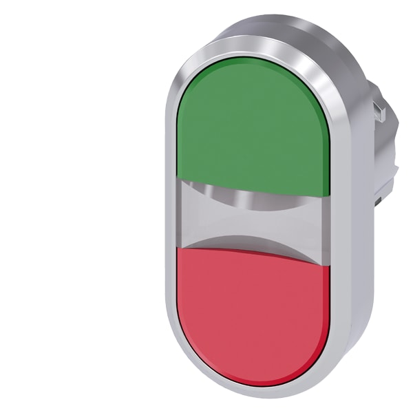 SIEMENS SIE3SU10513AB420AA0 PULS.LUM.DOPPIO PIATTO VERDE-ROSSO