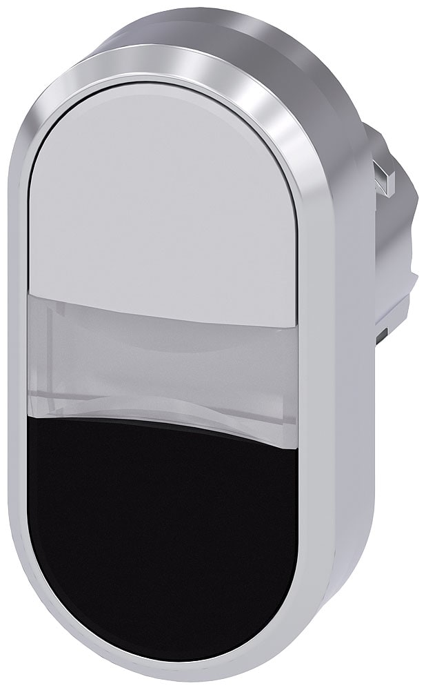 SIEMENS - SIE3SU10513AB610AA0 PULS. LUM. DOPPIO PIATTO BIANCO-NERO