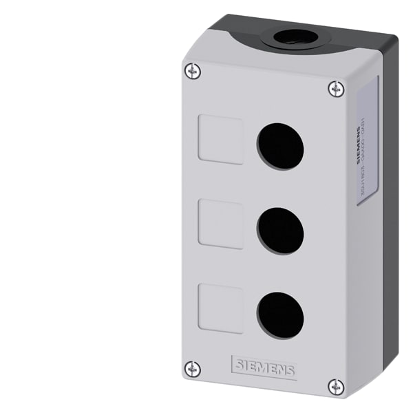 SIEMENS SIE3SU18030AA000AB1 PULSANTIERA VUOTA GRIGIA 3 FORI