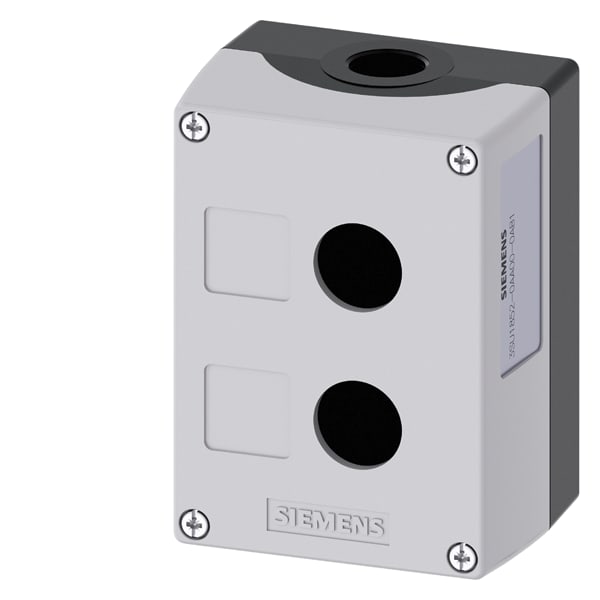 SIEMENS SIE3SU18520AA000AB1 PULSANTIERA VUOTA GRIGIA 2 FORI