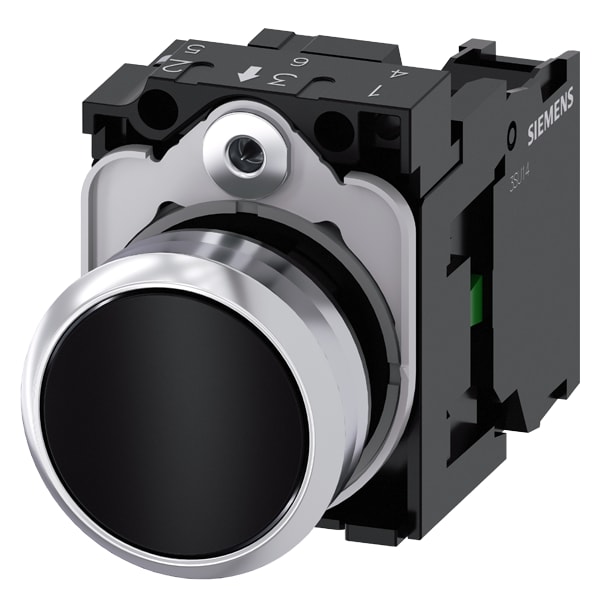 SIEMENS SIE3SU11500AB101BA0 PULS. PIATTO NERO 1NA
