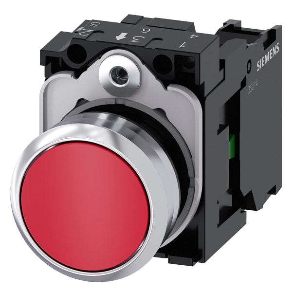 SIEMENS SIE3SU11500AB201BA0 PULS. PIATTO ROSSO 1NA