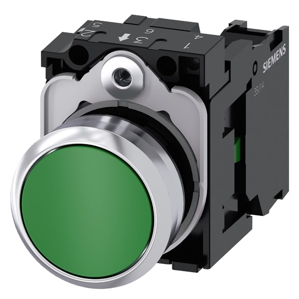 SIEMENS SIE3SU11500AB401BA0 PULS. PIATTO VERDE 1NA