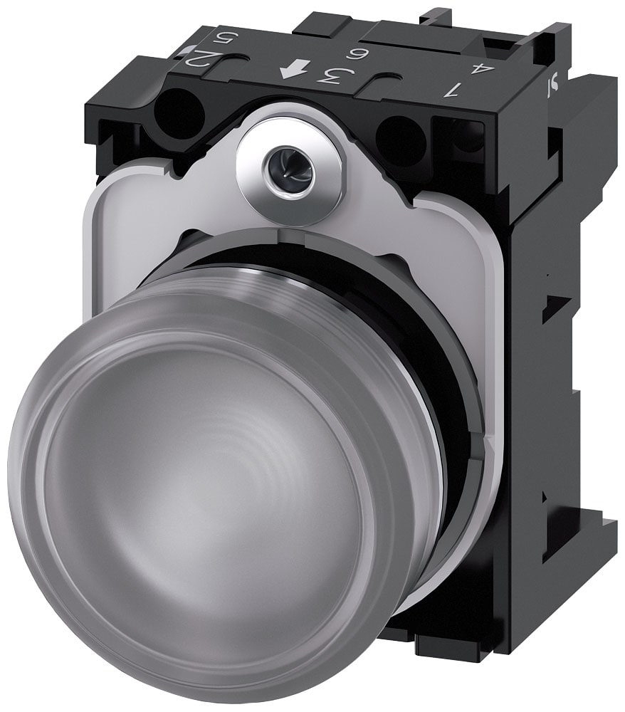 SIEMENS - SIE3SU11526AA701AA0 IND.LUM.TRASP.LENTE LISCIA LED 24V UC